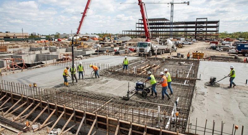 Commercial Slab Construction in Maiden, NC