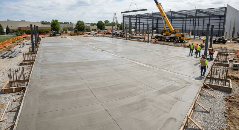 Commercial Slab Installation in Gaston County, NC