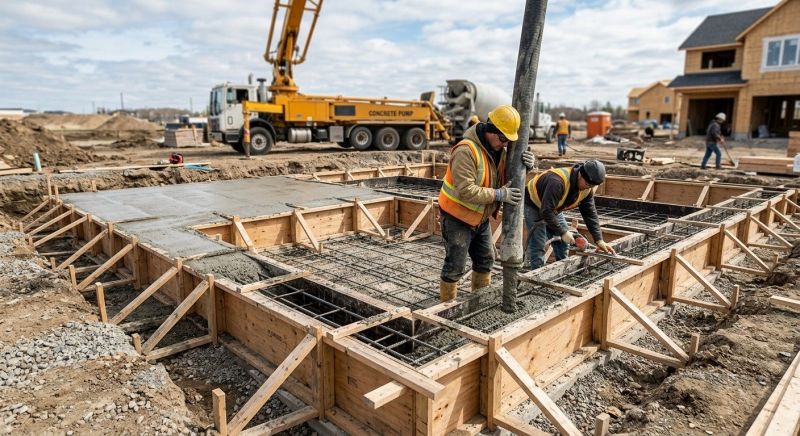 Concrete Foundation Installation in Dallas, NC