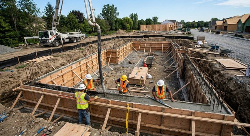 Concrete Foundation Installation in Fort Mill, SC
