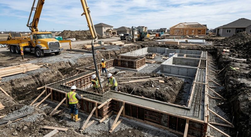 Concrete Foundation Installation in Shelby, NC